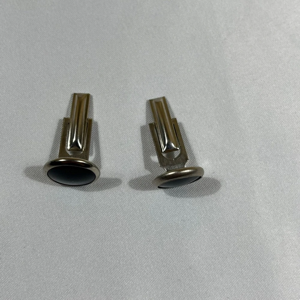 Cufflinks and Studs Set Men Silver Grey Formal Tuxedo Accessories